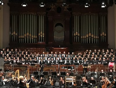 With the choir this time