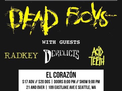 Dead Boys Nov 8 2018 Seattle WA