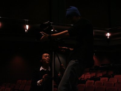 Checking camera 'A' with Director of Photography Jonathan Tan