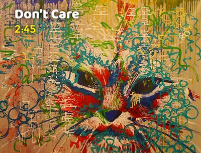 "Don't Care" cover - Acrylic on canvas by boolapp