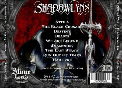 Shadowlynx Debut CD "Forged As One"