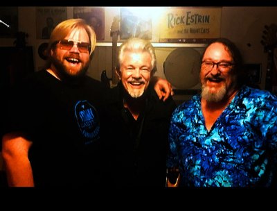 Talkin' fishing with Kid and Terry during a break from recording the Greaseland Sessions.