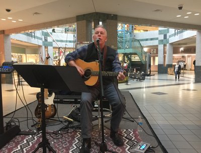 Don Wall performing at Music City Mall Lewisville