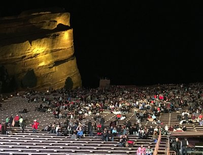 The view from the stage at Red Rocks is an awesome blessing