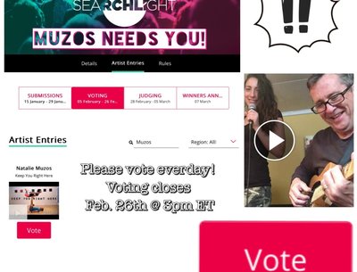 Please vote for our , as in "Muzos", cool song