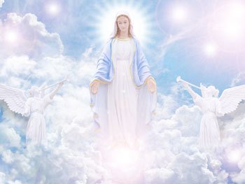 Like an Angel I wanna fly above the clouds, Holy Mother please let me be one of Your angels...