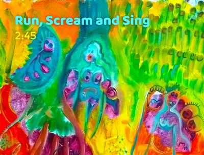 "Run, Scream and Sing" cover - Acrylic on canvas by boolapp