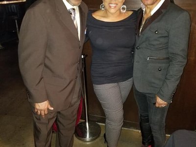 with promoter Doc Robinson and Marion Meadows after a sold out show!