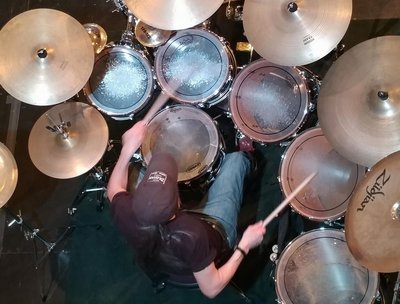 recording Violet Fire 2018 Video photo credit-- Lupine Lendri Production House