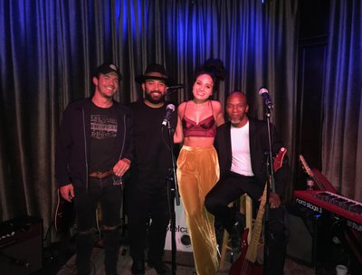J project @ Cahuenga Boulevard Jamilla, Tim W  key"s Sam ,guitar TIM TATE Bass 