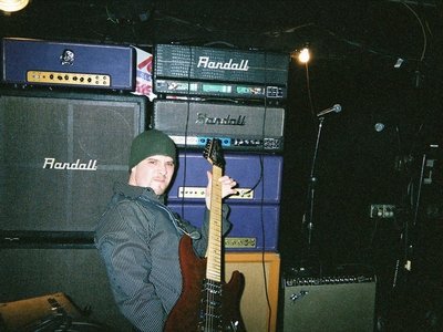 Mike next to George Lynch's stack