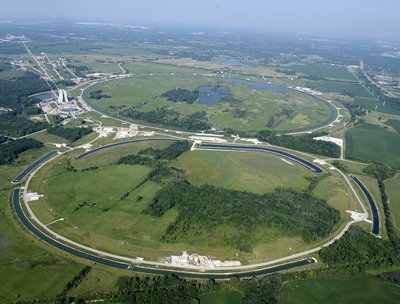 Fermi National Accelerator Laboratory, Main Ring and Main Injector as seen from the air. The circula