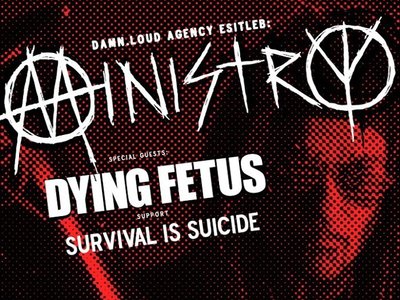 MINISTRY+DYING FETUS+SURVIVAL IS SUICIDE 16.7.2019 Helitehas -Tallinn, Estonia