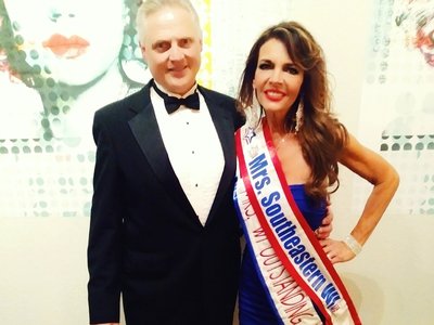 Cheryl with her loving husband 