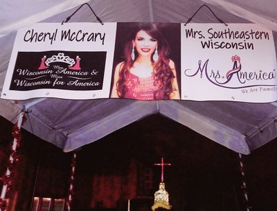 Parade float banner; sponsor 5K Events;  Patrick Flynn