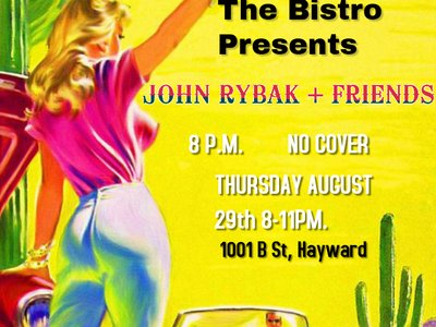Playing The Bistro in Hayward this Thu 8.29 8-11! http://bit.ly/2ZoITdS