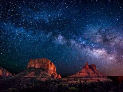 The Milky Way viewed from Sedona, Arizona