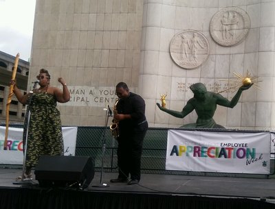 August 2019 - City of Detroit Employee Appreciation Week Performance in front of City Hall
