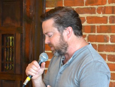 Stephen in the studio