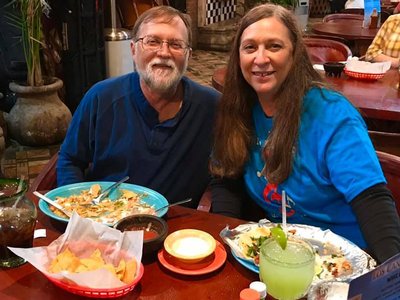 Chuck & Mitzi Evans at our Los Cantarito Gig Gallatin TN. Awesome People! We Love Y'all!