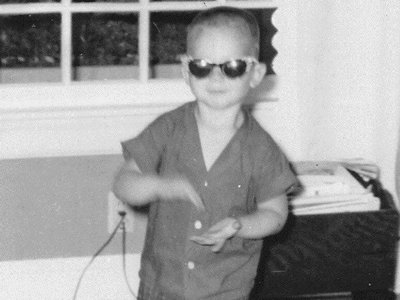 A very young Jackie 'JR' Hagan Rock'n to some Elvis Presley Music! NDB - We Love Y'all!