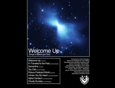 Paul Levinson's Welcome Up: Songs of Space & Time (to be released by Old Bear Records, early 2020)