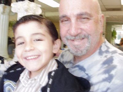 JOVANNY& GRANDPA AT CHARLIE'S BARBER SHOP, N. HOLLYWOOD, CA 2010-2011