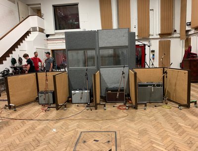 Amp setup, Abbey Road, Studio 2, July 4,19