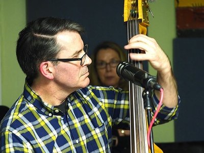 matt velkey on bass at WHUP