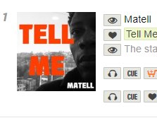 Matell's "Tell Me" is No. 1 finally Use PROMO CODE: HAPPY20 at checkout for a discount