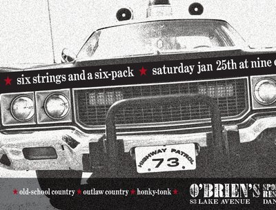 Playing some Outlaw/Old-School Country Sat. Jan 25th ... @ O'Brien's Pub, Danbury CT Music @9PM