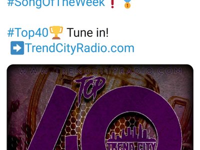 Omg can't believe it my first number 1 thanks to the USA and to @TrendCityShow @TrendCityRadio