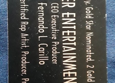 The front of Lounger Gs Businees Card