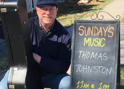 My last solo gig before the lockdown: Asbury Coffee Mill, Asbury NJ!