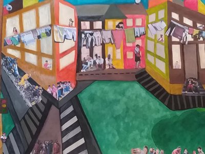NYC 2020 - painting by Naomi Silverman
