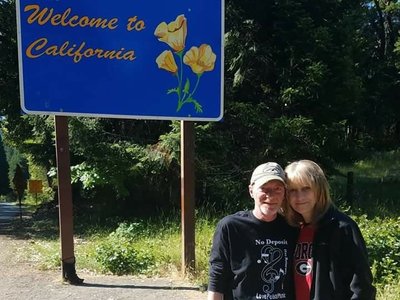 Our Cool Friends, Lulu and Richie Hurt Rock'n The NDB Gear in Northern California!! We Love Y'all!