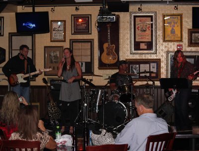 Playing the Hard Rock Cafe in New Orleans with regular co-writer and band mate Joanna Endsley!