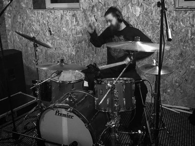 Grekh recording drums for Radiance of a Thousand Suns