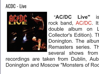 Armoury-ACDC-Live in Donigton (2003)