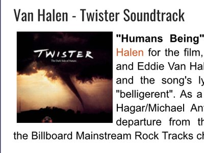 Armoury-Van Halen2-Twister Soundtrack (1996)