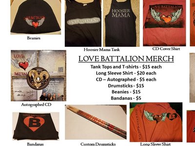 Our New Merch - Message us if interested! Thank you for your Support!