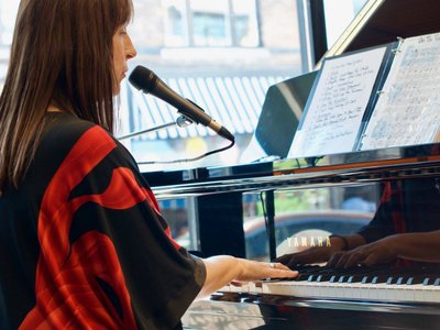 Solo piano concert for the Kensington Market Jazz Fest @ Tom's Place. Sept. 2018 