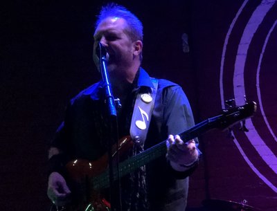 3 years ago at Mission Tobacco Lounge with "House on the Hill" ... fun gig & oh the blue hair!
