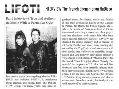 INTERVIEW on Lifoti Magazine