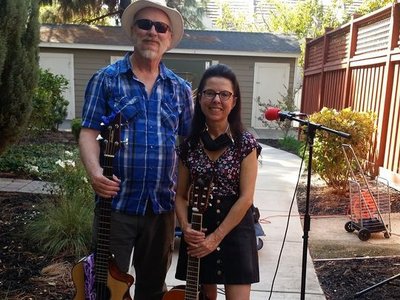 Roving concert for the quarantined seniors at Covell Gardents