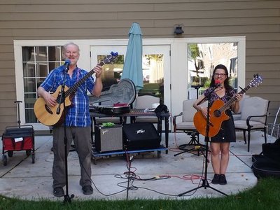 Roving concert for the quarantined seniors at Covell Gardens
