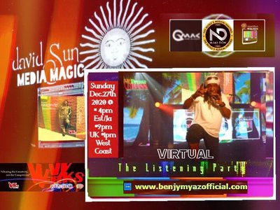 "ÑEURAL ṌSCILLATION" #eLaunch #listeningparty #virtually Sun Dec. 27th 2020 BenjyMyazOfficial.Com