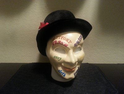 The actual Fools Mask that I created for the album. 