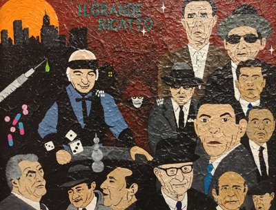 Il Grande Ricatto (The Great Blackmail) Acrylic painting used for Like The Freak You Are album cover