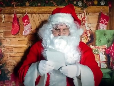 Screen shot from the Jingle Bells music video. It's hilarious, watch it! 
